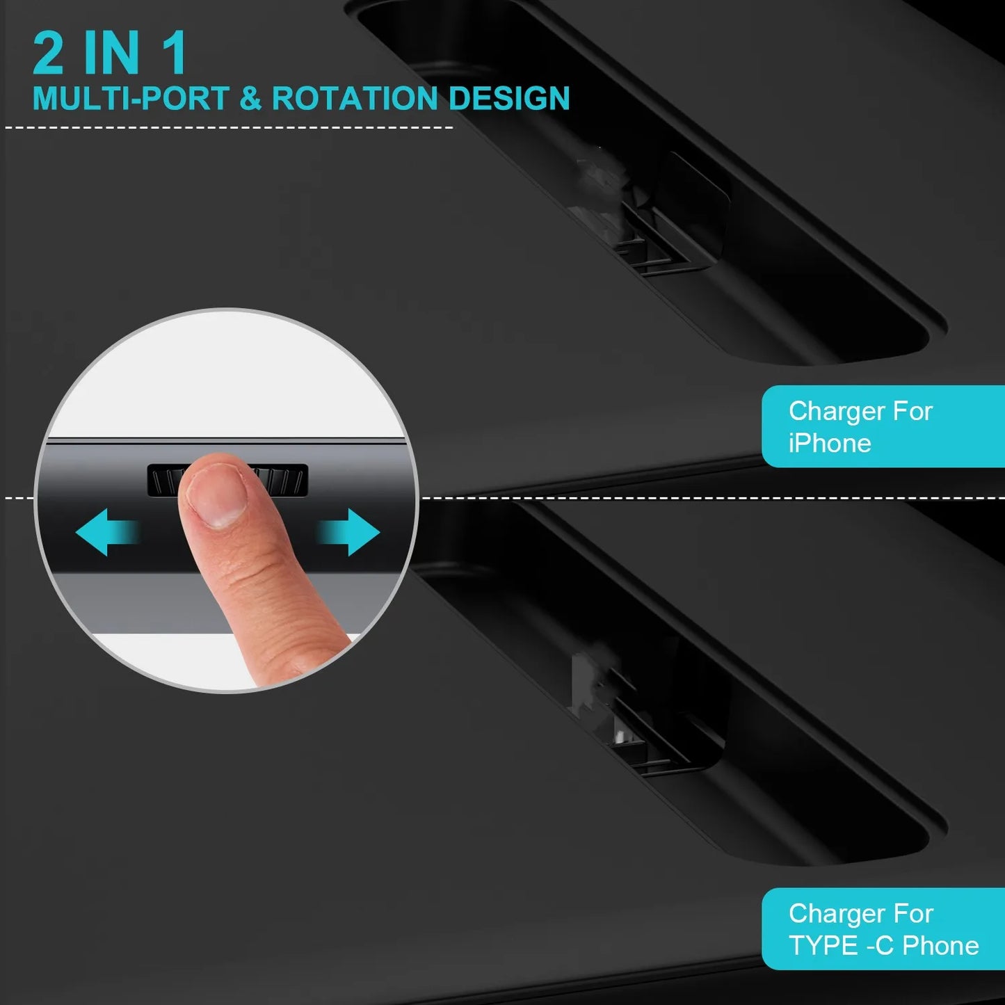 15w Fast Charging Magnet 4 in 1 Quick Wireless Charging Station.